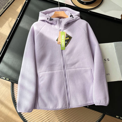 Damen Fleecejacke Hochkragen Mit Seitentaschen Norvielle