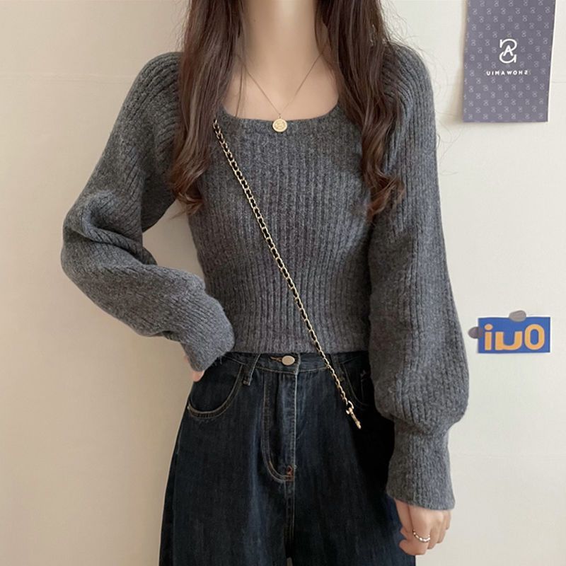 Damen Strickpullover Weitärmlig Norvielle