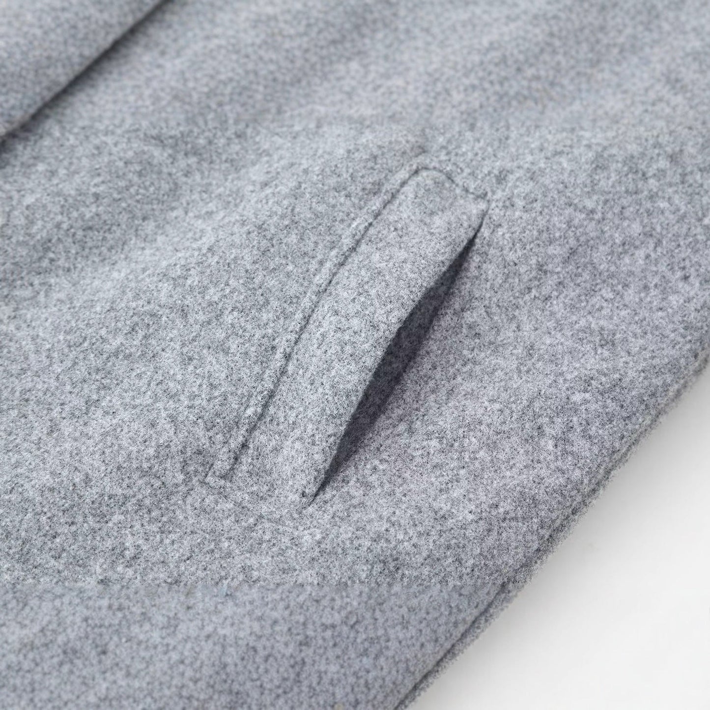 Damen Wolljacke Hochkragen Doppelknopf Norvielle