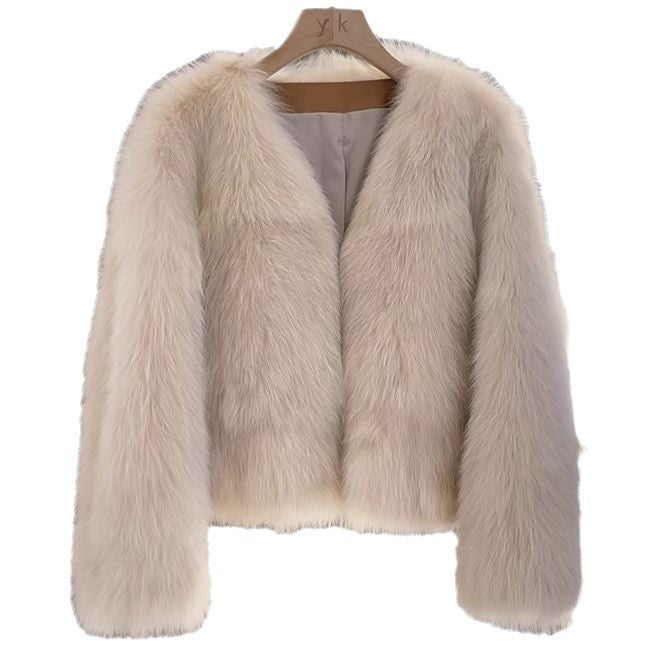 Damen Kunstfelljacke Elegantes Design