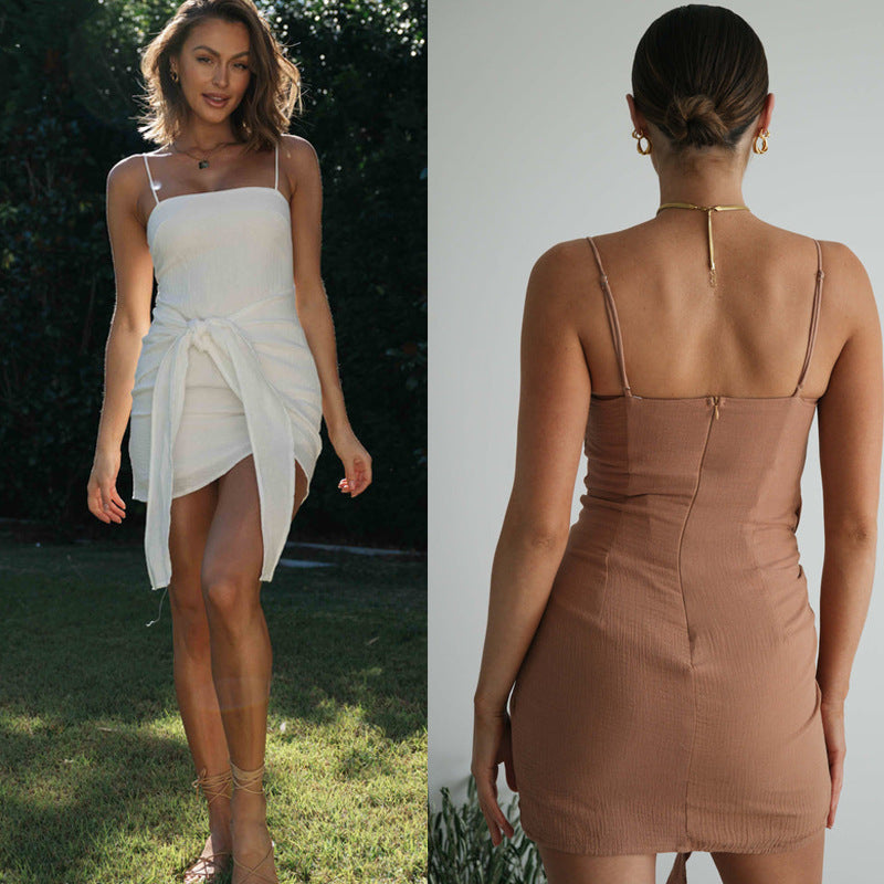 Damen Wickelkleid Rüschendetails Zart Norvielle - Norvielle