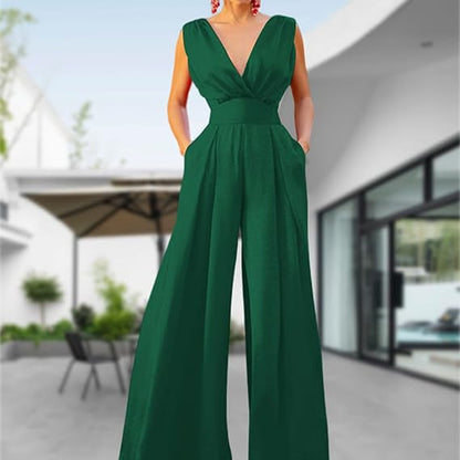 Damen Jumpsuit Eleganter Schnitt Norvielle