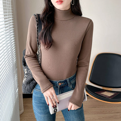 Damen Rollkragenpullover Langarm Norvielle