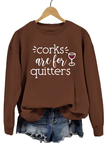 Damen Sweatshirt Lässiger Schnitt Mit Kreativem Spruch Norvielle