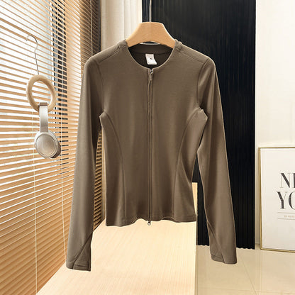 Damen Sportjacke Atmungsaktives Material Leicht