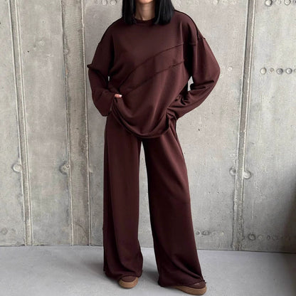 Damen Lounge-Anzug Weites Design Bequem Norvielle