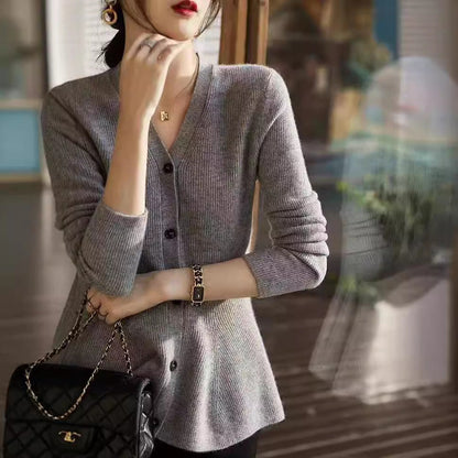 Damen Strickjacke Tailliert Norvielle