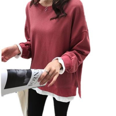Damen Sweatshirt Weit Schnitt Modern Bequem