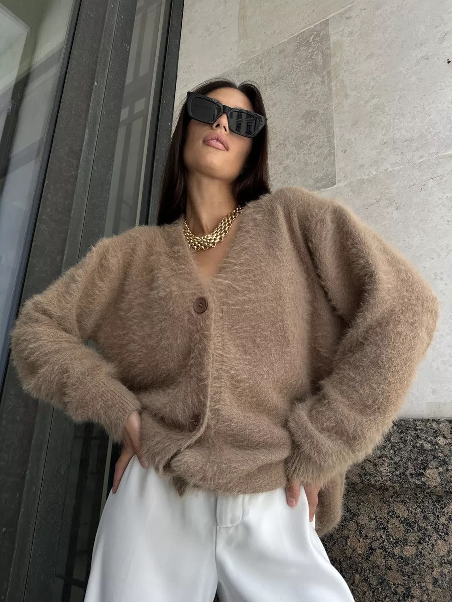 Damen Cardigan Weiches Strick Norvielle