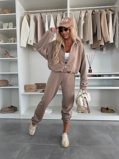 Damen Sweatset Hochkragen Norvielle