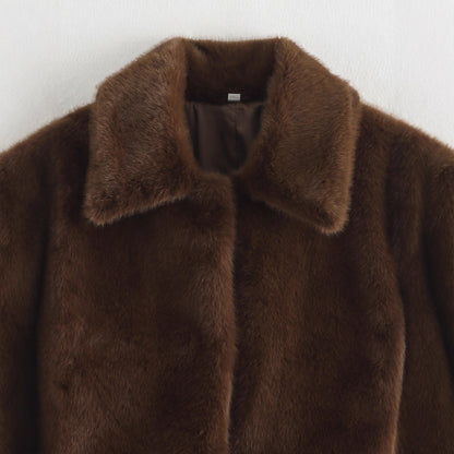 Damen Kunstpelzjacke Kuschelig Norvielle
