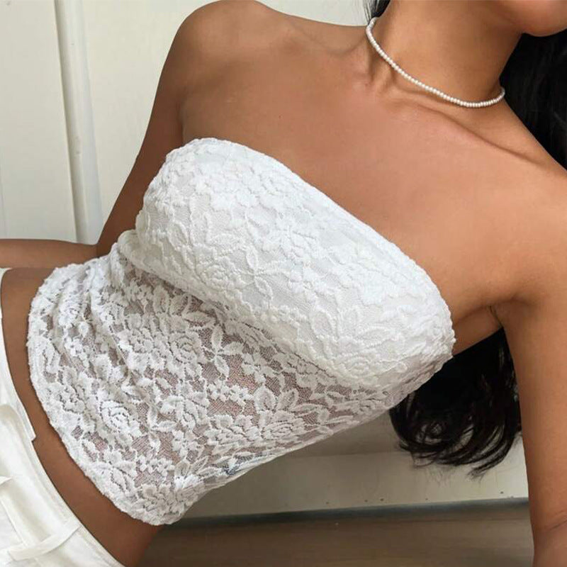 Damen Spitzen Bandeau- Norvielle