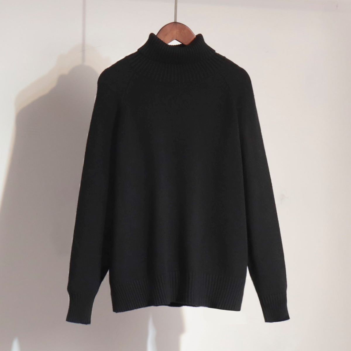 Damen Strickpullover Hochkragen Lässig Norvielle
