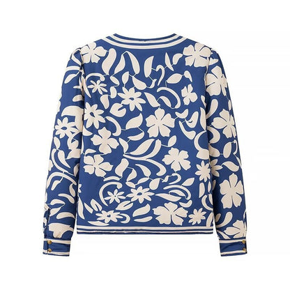 Damen Blumenjacke Eleganter Schnitt Norvielle