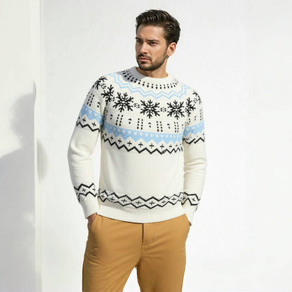 Herren Strickpullover Rundhals Komfort