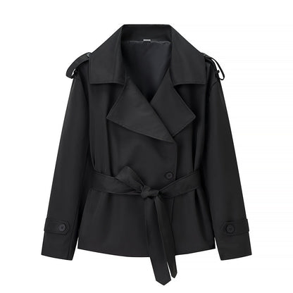Damen Trenchcoat Jacke Gürtel Norvielle