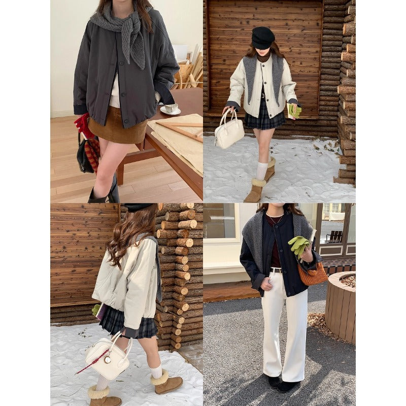 Damen Übergangsjacke Norvielle Lässig Knöpfe Elegant