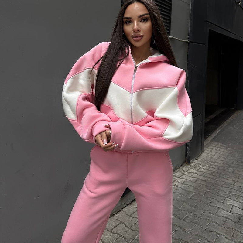 Damen Sportset Kapuzenpullover Jogginghose Norvielle