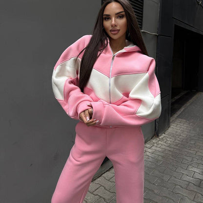 Damen Sportset Kapuzenpullover Jogginghose Norvielle