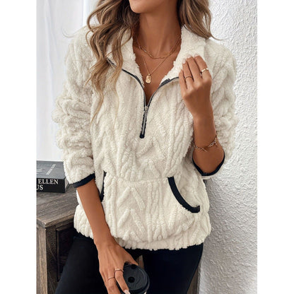 Damen Fleecepullover Norvielle Weich Grau