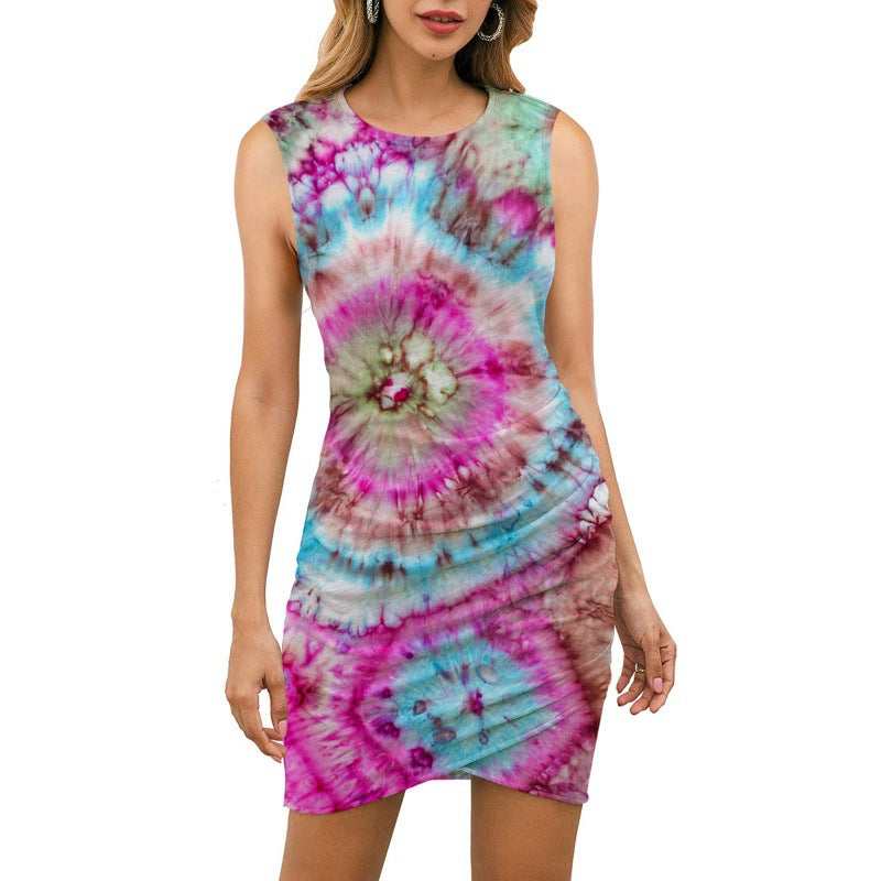 Damen Wickelkleid Florales Mandala-Design Tailliert Norvielle