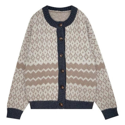 Damen Strickjacke Norweger-Stil Norvielle