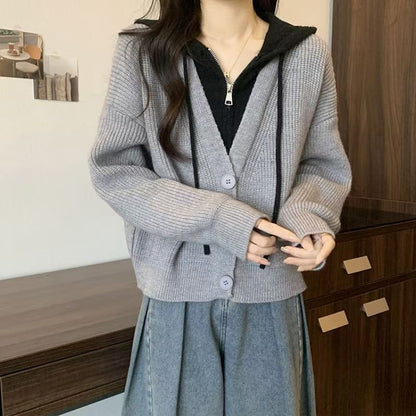 Damen Wickeljacke mit Kapuze Norvielle