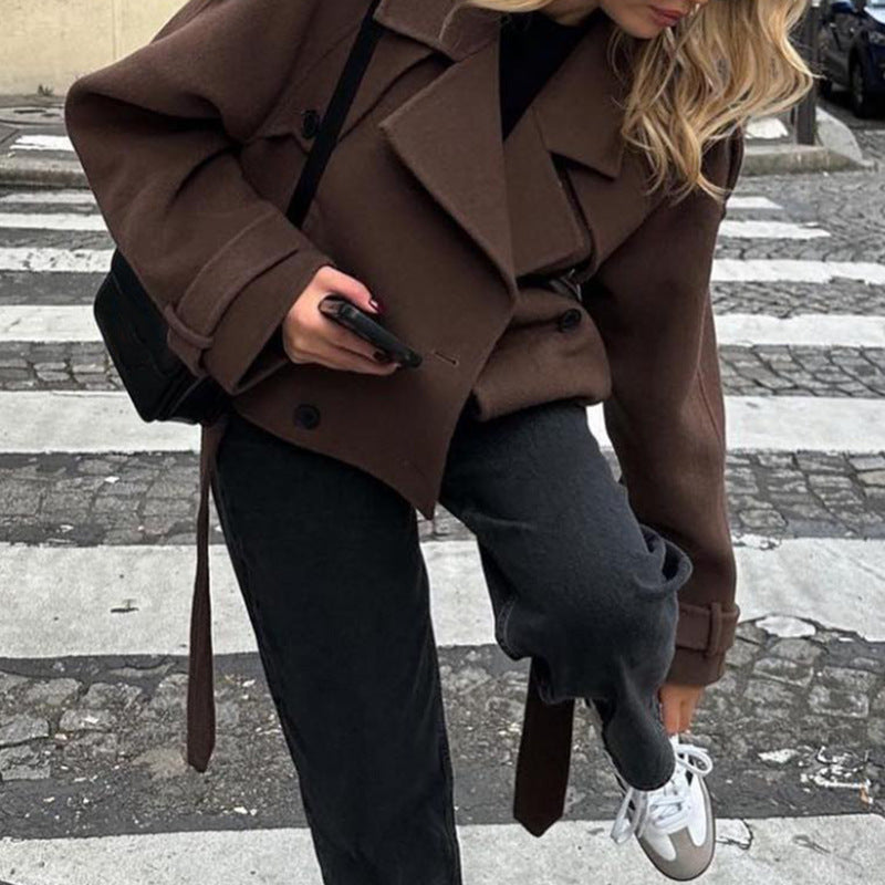 Damen Oversized Wintermantel Norvielle