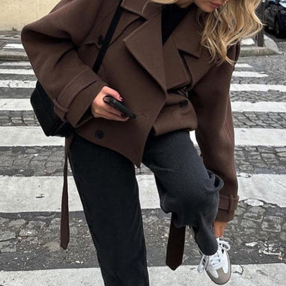 Damen Oversized Wintermantel Norvielle