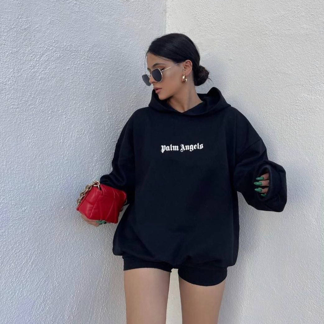 Damen Oversized Hoodie Kängurutasche Norvielle