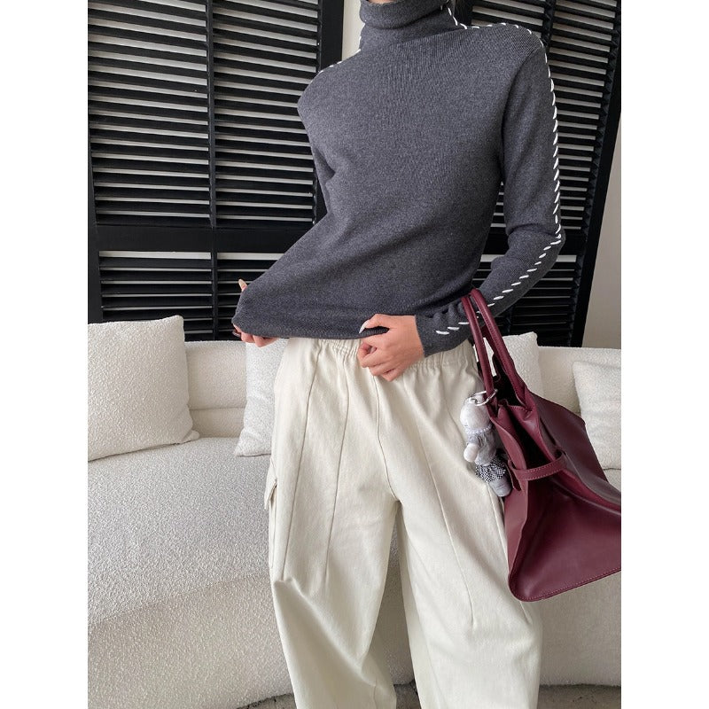 Damen Rollkragenpullover Elegantes Design Norvielle