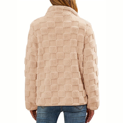 Damen Fleecejacke Strukturiert Seitentaschen Norvielle