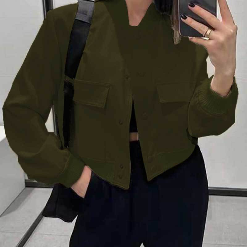 Damen Bomberjacke Kunstdruck Norvielle