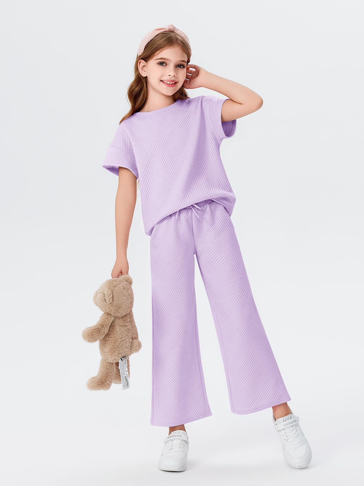 Damen Schlafanzug-Set Weites Oberteil Lockere Hosen Norvielle