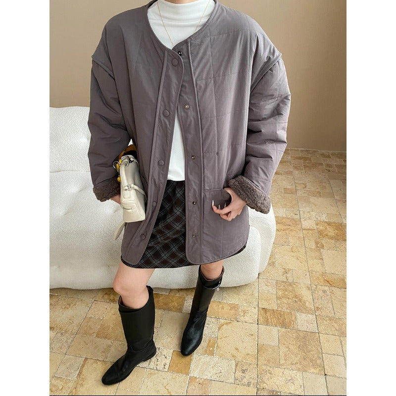 Damen Steppjacke Kuscheliges Innenfutter Praktische Taschen Norvielle - Norvielle