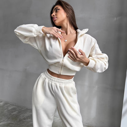 Damen Loungewear-Set mit Kapuze Weites Design Norvielle
