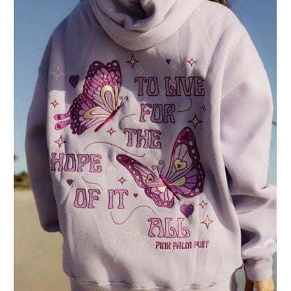 Kapuzenpullover Surf Wave mit Stickerei Lässig
