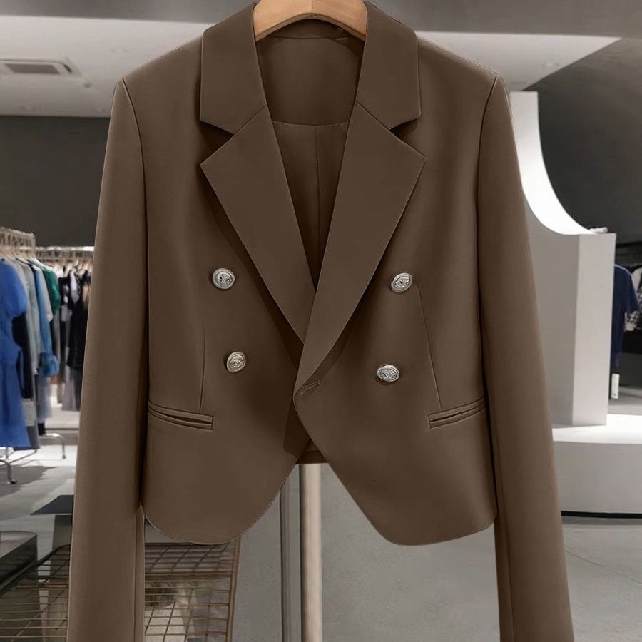 Damen Doppelreiher Blazer Zeitloser Stil