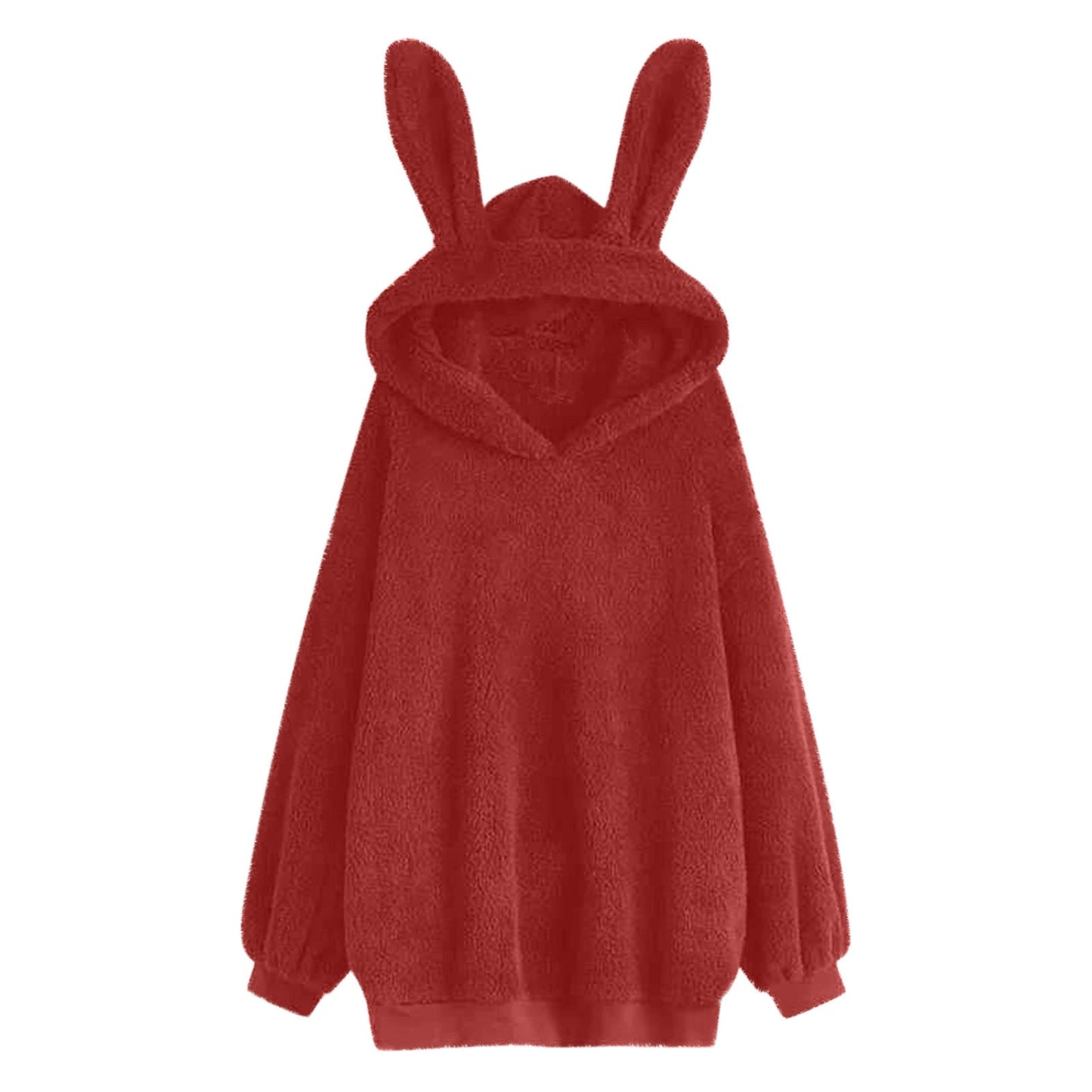 Damen Hoodie Oversized mit Hasenohren Weich Norvielle