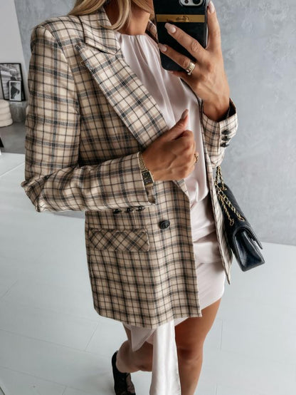 Damen Karo Blazerjacke Norvielle
