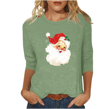 Damen Weihnachtssweatshirt Festliches Motiv Norvielle