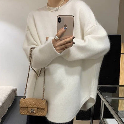 Damen Oversized Pullover Weich Norvielle