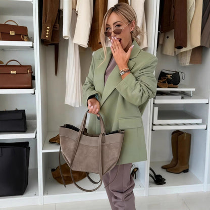 Damen Blazer-Kombi mit Kapuzenpullover