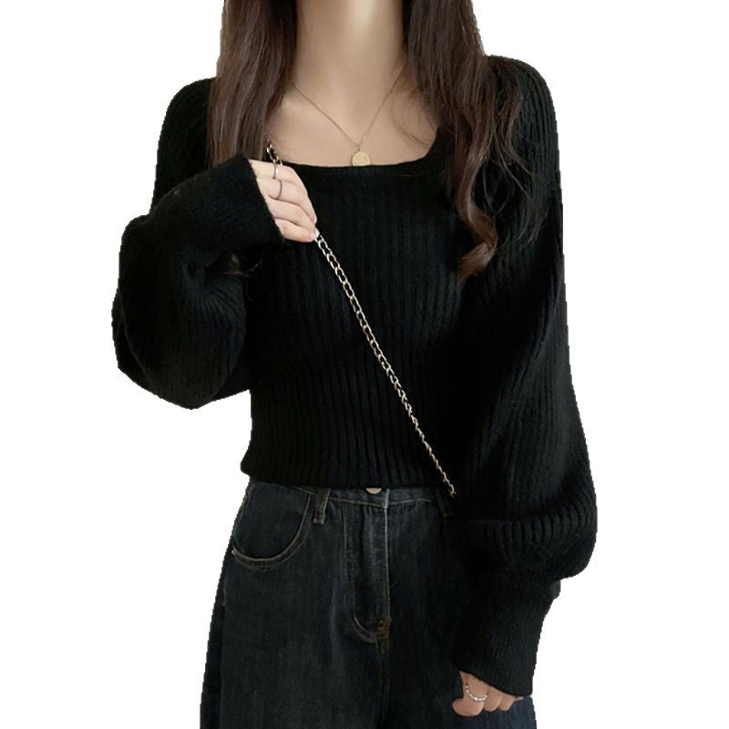 Damen Strickpullover Weitärmlig Norvielle