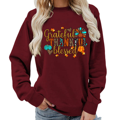 Damen Sweatshirt Herbstliches Motiv Norvielle