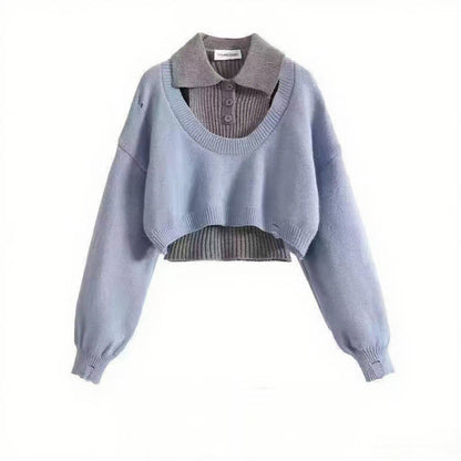 Damen Crop-Pullover Modisches Design Norvielle