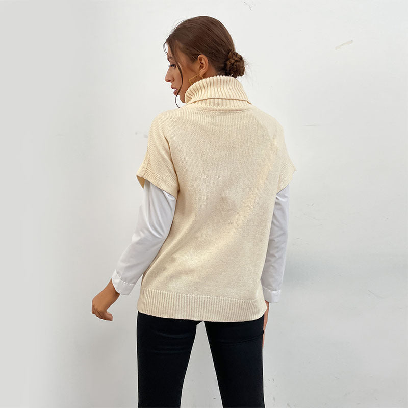 Damen Strickpullover Stehkragen Norvielle