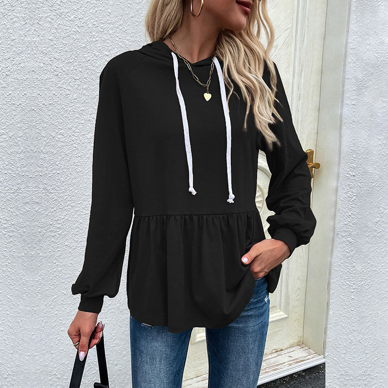 Damen Hoodie mit Volantdetails Norvielle