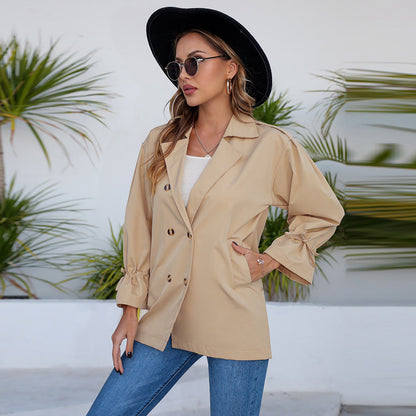 Damen Utility-Jacke mit Knöpfen Norvielle