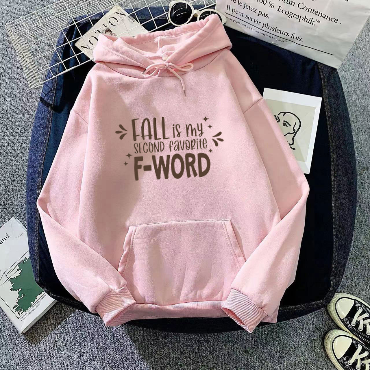 Damen Kapuzenpullover Lässiger Schnitt Mit Spruch